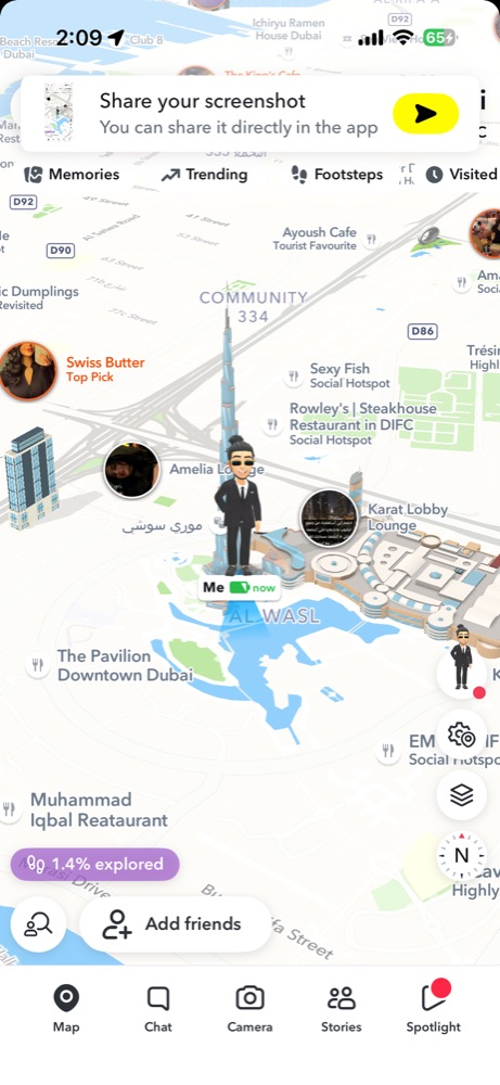 Position à Dubaï — Burj Khalifa